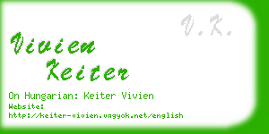 vivien keiter business card